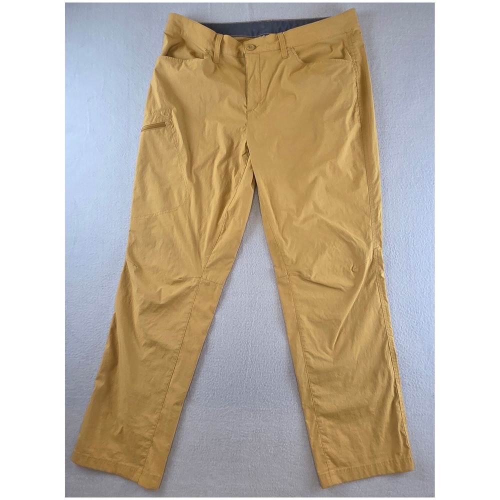 Eddie Bauer Hiking Pants Mens 36x32 Tan Stretch Outdoor Utility Trail Nylon
